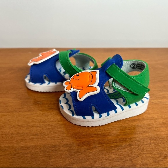 Fish Sandals Foam Colourblock Size 2 Baby - Picture 2 of 7